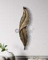 2 Feet Feather 3D Abstract Relief Mural Wall Art | LED Light Installed