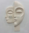 34X22 Inch Dual Face Abstract Relief Mural Wall Art - Ready-to-Hang | Contemporary Wall Art