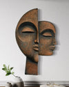 34X22 Inch Dual Face Abstract Relief Mural Wall Art - Ready-to-Hang | Contemporary Wall Art