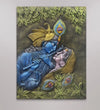 (44x33 Inches) Radha Krishna 3D Relief Mural Wall Art