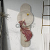 5X2 Feet Koi Fish 3d Abstract Relief Mural | Fish Wall Art | LED Light Installed