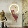 5X2 Feet Koi Fish 3d Abstract Relief Mural | Fish Wall Art | LED Light Installed