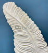7 Feet Feather 3D Abstract Relief Mural Wall Art | LED Light Installed