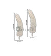7 Feet Feather 3D Abstract Relief Mural Wall Art | LED Light Installed