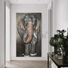 7x4 Feet Elephant 3D Relief Mural Wall Art