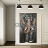 7x4 Feet Elephant 3D Relief Mural Wall Art