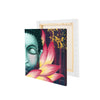 Peaceful Gautam Buddha with Lotus Original Design Canvas Printed Wall Painting