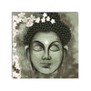 Meditating Lord Buddha Green Original Design Canvas Printed Wall Painting