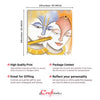Beautiful Radha Krishna Playing Flute Painting Digital Printed Canvas Wall Art