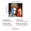 Radha Krishna with Flute Original Design Canvas Printed Wall Painting