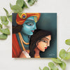 Lord Krishna with Radha ji Original Design Canvas Printed Wall Painting