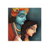 Lord Krishna with Radha ji Original Design Canvas Printed Wall Painting