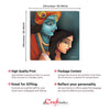 Lord Krishna with Radha ji Original Design Canvas Printed Wall Painting