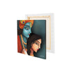 Lord Krishna with Radha ji Original Design Canvas Printed Wall Painting