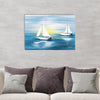 Beautiful Beach Blue Original Design Canvas Printed Wall Painting