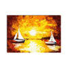 Sailing Ship Floating On the Beach Original Design Canvas Printed Wall Painting