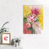 Beautiful Flowers Bouquet Original Design Canvas Printed Wall Painting