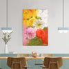 Beautiful Dahlia Flowers Bouquet Original Design Canvas Printed Wall Painting