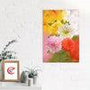 Beautiful Dahlia Flowers Bouquet Original Design Canvas Printed Wall Painting