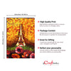 Paris Eiffel Tower View In Autumn Season Digital Printed Canvas Wall Painting