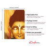 Calm Gautam Buddha Original Design Canvas Printed Wall Painting