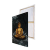 Meditating Gautam Buddha on Lotus Original Design Canvas Printed Wall Painting