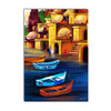 Banaras Ghat Boat Painting Digital Printed Canvas Wall Art