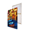 Banaras Ghat Boat Painting Digital Printed Canvas Wall Art