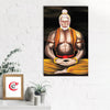Meditating Lord Hanuman Original Design Canvas Printed Wall Painting