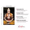 Meditating Lord Hanuman Original Design Canvas Printed Wall Painting