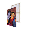 Divine Aura of Radha Krishna Original Design Canvas Printed Wall Painting