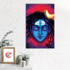Lord Shiva face Original Design Canvas Printed Wall Painting