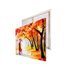 Couple on a Rainy Date Romantic Valentine Theme Original Design Canvas Printed Wall Painting