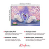 Swan Couple Original Design Canvas Printed Wall Painting