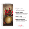 Beautiful Red Roses Flower Vase Wall Painting Digital Printed Canvas Art