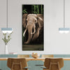 Elephant Walking In A Forest Canvas Painting Digital Printed Animal Wall Art