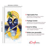 Lord Krishna Playing Flute Painting On Canvas Digital Printed Religious Wall Art