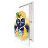 Lord Krishna Playing Flute Painting On Canvas Digital Printed Religious Wall Art