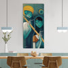 Lord Radha Krishna Abstract Art Original Design Canvas Printed Wall Painting