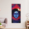 Lord Shiva Painting With Trishul Damru Digital Printed Religious Canvas Wall Art