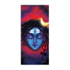 Lord Shiva Painting With Trishul Damru Digital Printed Religious Canvas Wall Art