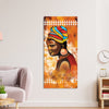 African Tribal Woman Painting Digital Printed Canvas Wall Art