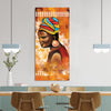 African Tribal Woman Painting Digital Printed Canvas Wall Art