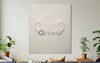 Contemporary Abstract Face Relief Mural Wall Art Unframed