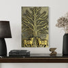 Krishna Cow Pichwai with Tree of Life 3D Relief Mural Wall Art