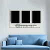 Set of 3 Abstract Melanistic 3D Relief Mural Wall Art