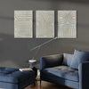 Set of 3 Abstract Melanistic 3D Relief Mural Wall Art