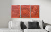 Set of 3 Abstract Melanistic 3D Relief Mural Wall Art