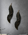 2 Feet Feather 3D Abstract Relief Mural Wall Art | LED Light Installed