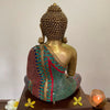 Lord Buddha Brass Idol With Stonework